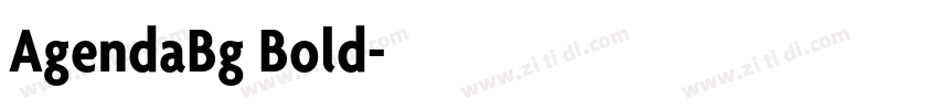 AgendaBg Bold字体转换 AgendaBg Bold字体转换